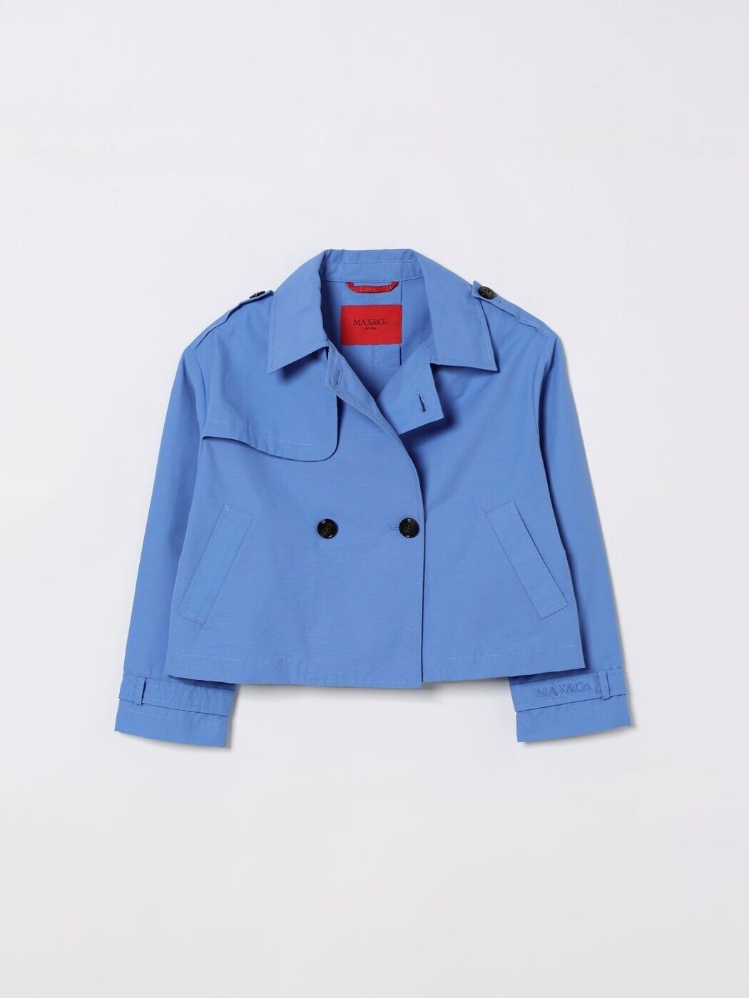 マックス アンド コー MAX\u0026CO. KID トレンチコート 厚地の外套 ガールズ 青碧 Trench coats MX0281MX003 関税 貨物輸送無料 2026SS gi