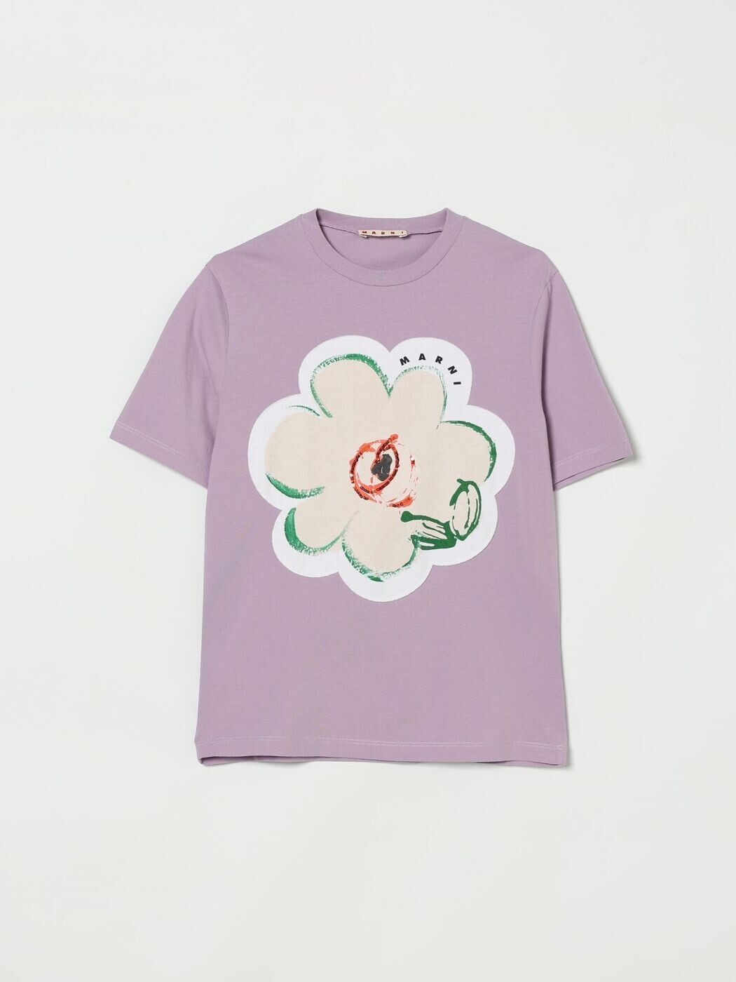 マルニ MARNI ロング捩りティーシャツ ティーシャツ ガールズ パープル Long sleeve t-shirts M01672M00HZ 関税 貨物輸送無料 2026SS gi キッズファッション-Tシャツ・カットソー
