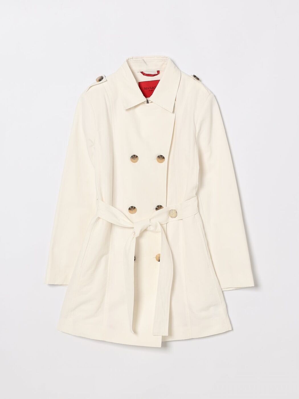 マックス アンド コー MAX\u0026CO. KID トレンチコート 厚地の外套 ガールズ 白いこと Trench coats MX0011MX003 関税 貨物輸送無料 2026SS gi