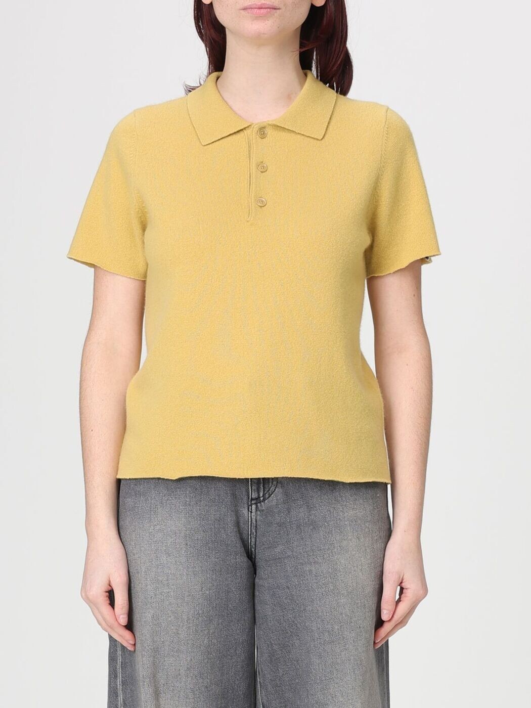 エクストリームカシミア EXTREME CASHMERE スポーツシャツ レディース 黄色 Polo 19821001TU05 関税 貨物輸送無料 2026SS gi