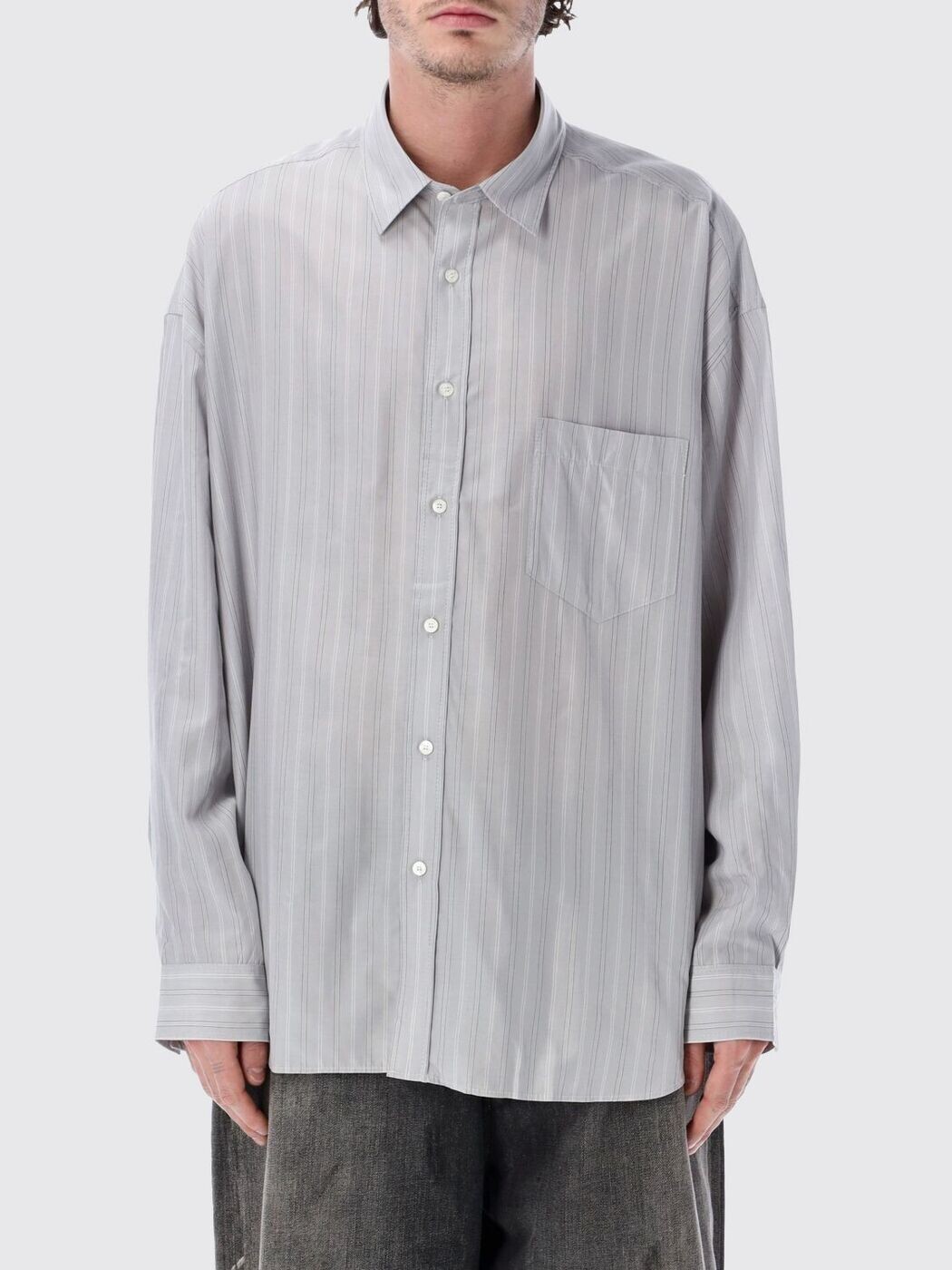 アクネ ストゥディオズ ACNE STUDIOS シャツ メンズ グレー Shirts BB0698 Grey 関税 送料無料 2026SS gi|BRANDSHOP「il Tesoro」
