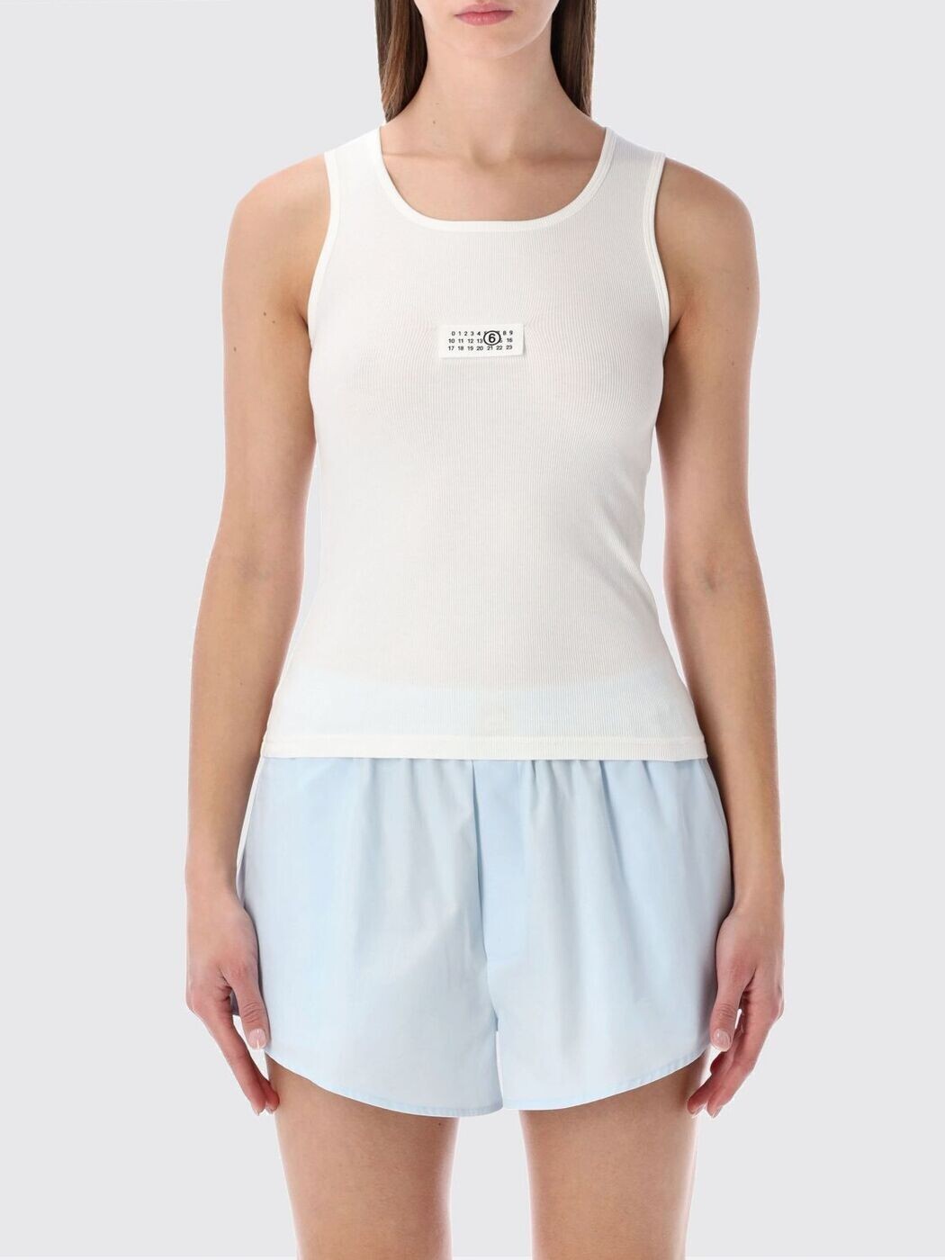 エムエム6 メゾン マルジェラ MM6 MAISON MARGIELA Tシャツ トップス レディース ホワイト T-shirts and tops S52NL0075M20054 White 関税 送料無料 2026SS gi｜BRANDSHOP「il Tesoro」