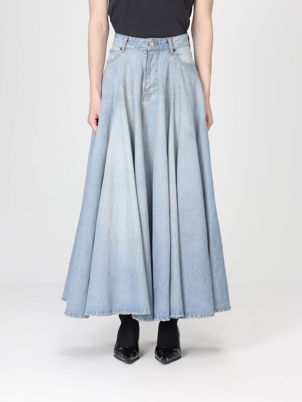 バレンシアガ BALENCIAGA スコート レディース 青碧 Skirts 856906TTWB1 関税 貨物輸送無料 2026SS gi