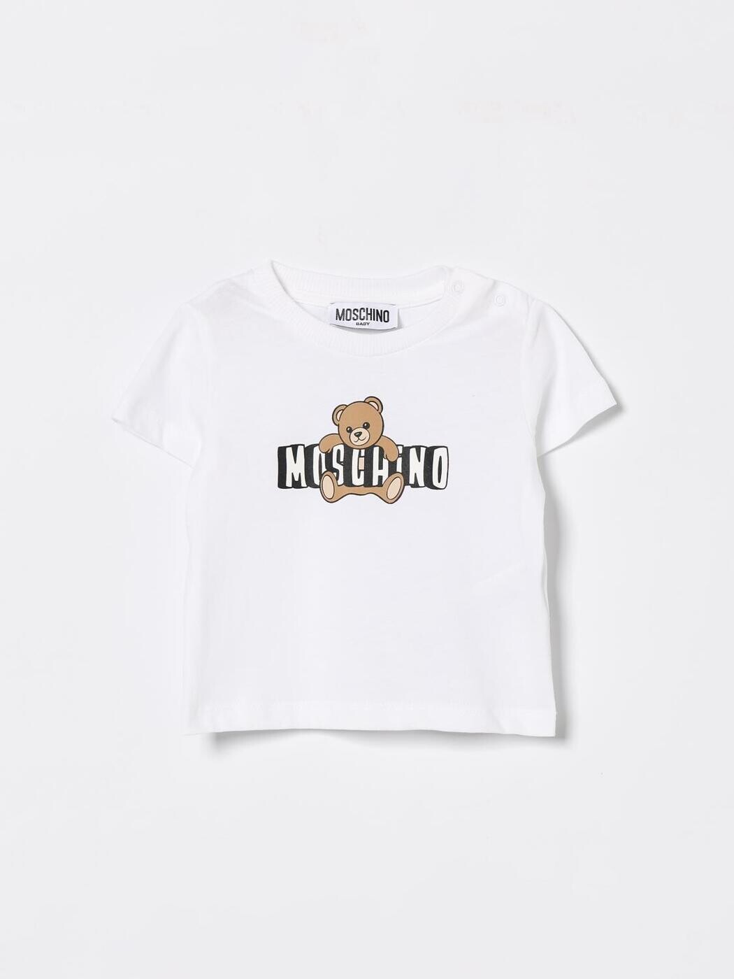 モスキーノ MOSCHINO Tシャツ トップス ベビーユニセックス ホワイト T-shirt MUM04PLAA03 White 関税 送料無料 2026SS gi|BRANDSHOP「il Tesoro」