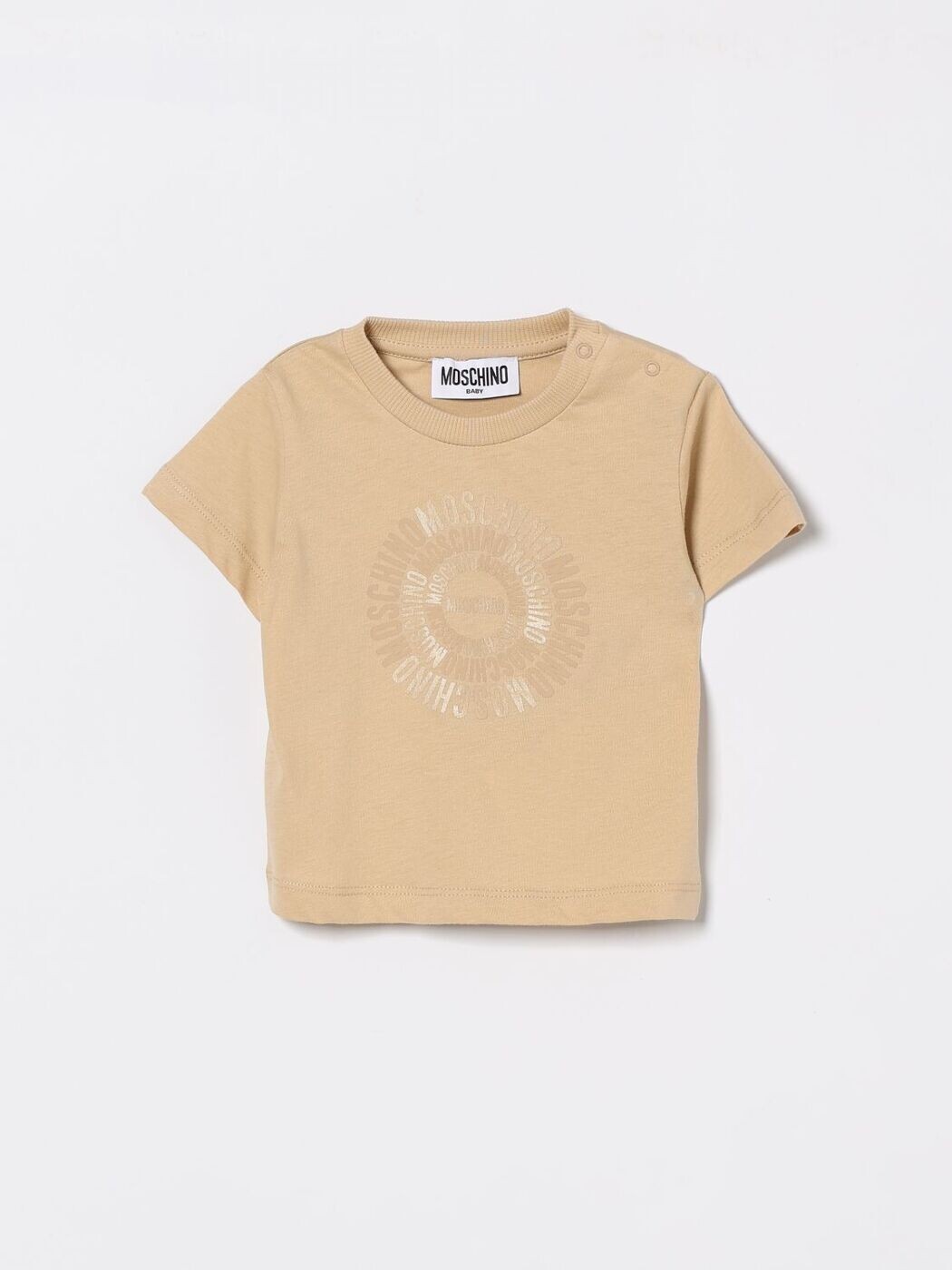 モスキーノ MOSCHINO Tシャツ トップス ベビーユニセックス ベージュ T-shirt MUM04NLAA02 Cream 関税 送料無料 2026SS gi｜BRANDSHOP「il Tesoro」