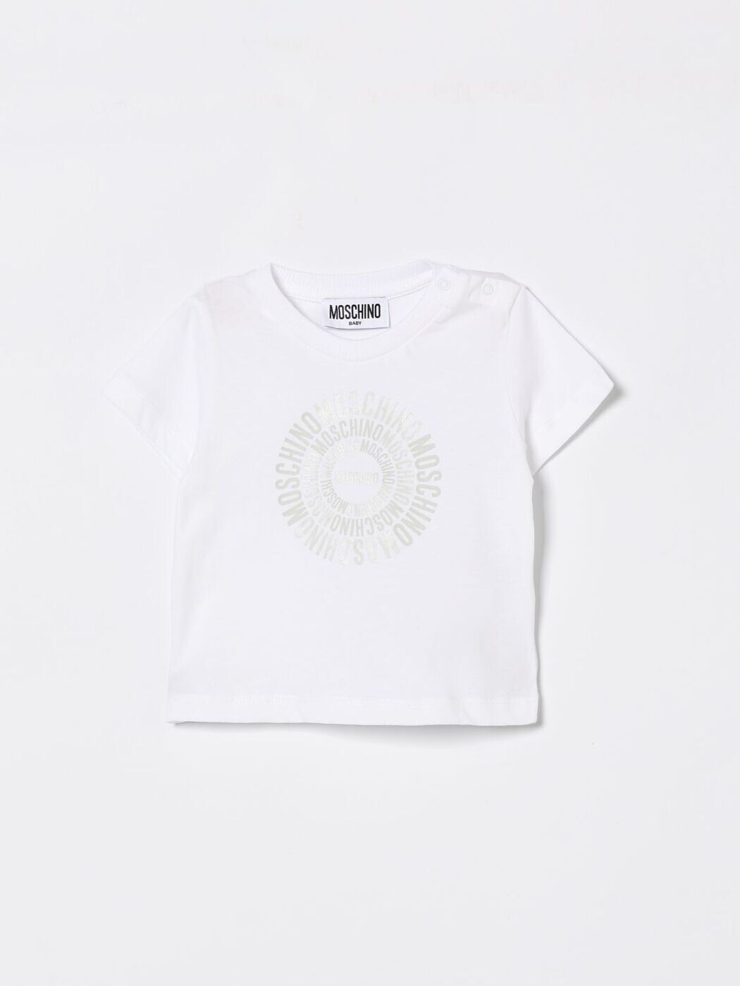 モスキーノ MOSCHINO Tシャツ トップス ベビーユニセックス ホワイト T-shirt MUM04NLAA02 White 関税 送料無料 2026SS gi｜BRANDSHOP「il Tesoro」
