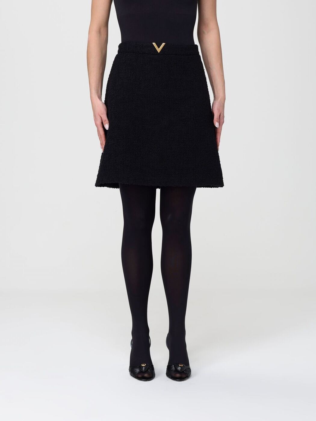 バレンチノ VALENTINO スカート レディース ブラック Skirts BRAEH09VM 関税 送料無料 2026SS gi ボトムス-レディースファッション-スカート