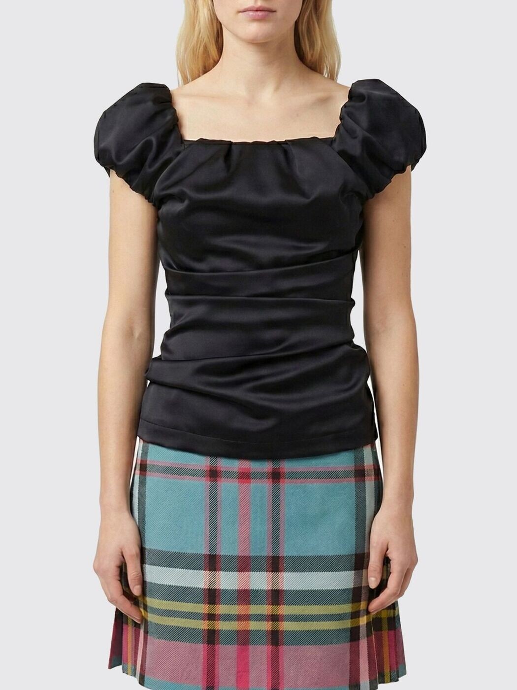 ヴィヴィアン・ウエストウッド VIVIENNE WESTWOOD Tシャツ トップス レディース ブラック T-shirts and tops 15050019W01CA Black 関税 送料無料 2026SS gi|BRANDSHOP「il Tesoro」