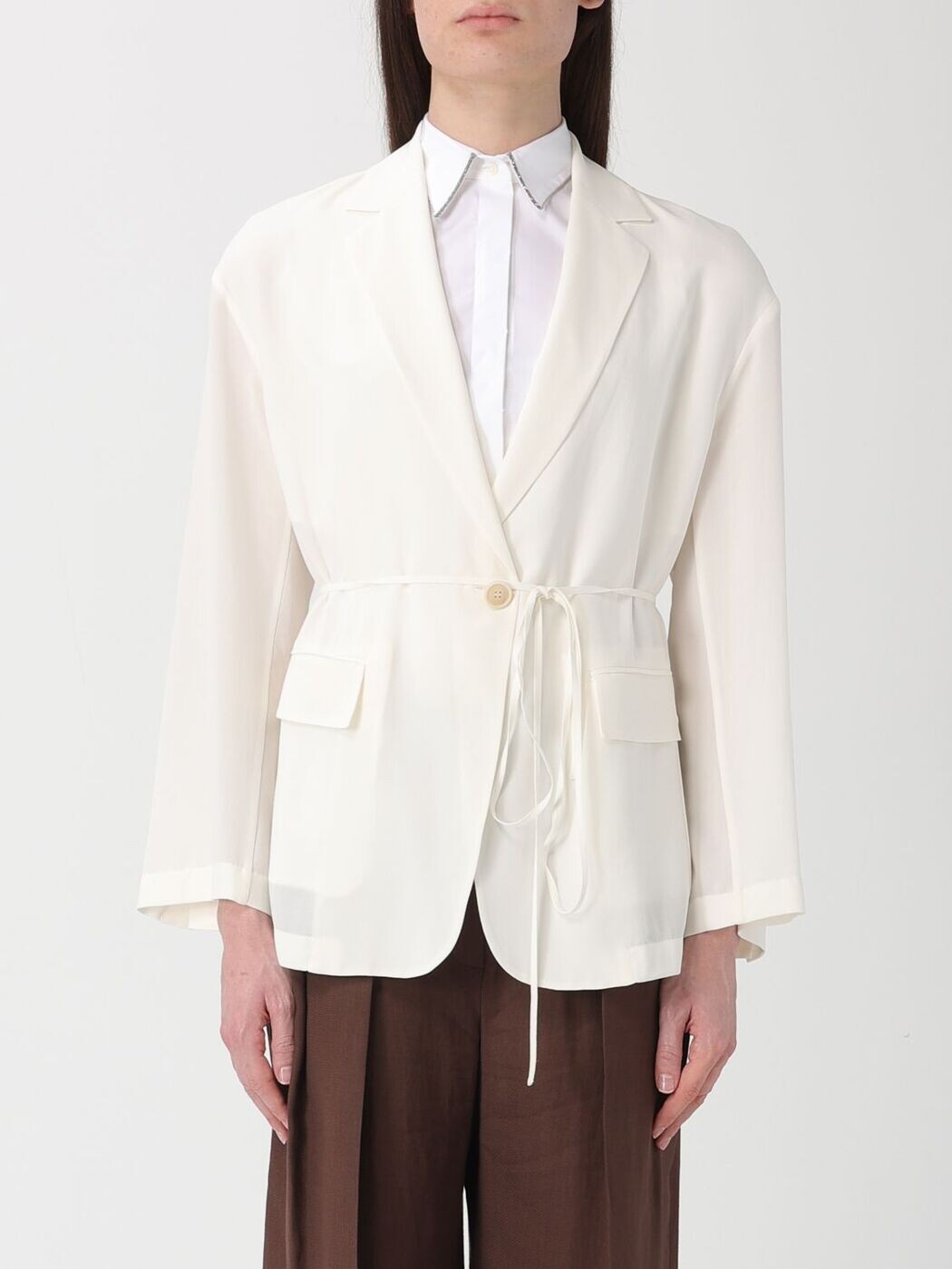ブルネロクチネリ BRUNELLO CUCINELLI 背広上衣 背広 上衣 レディース ベージュ Suit Jackets MF9067590 関税 貨物輸送無料 2026SS gi