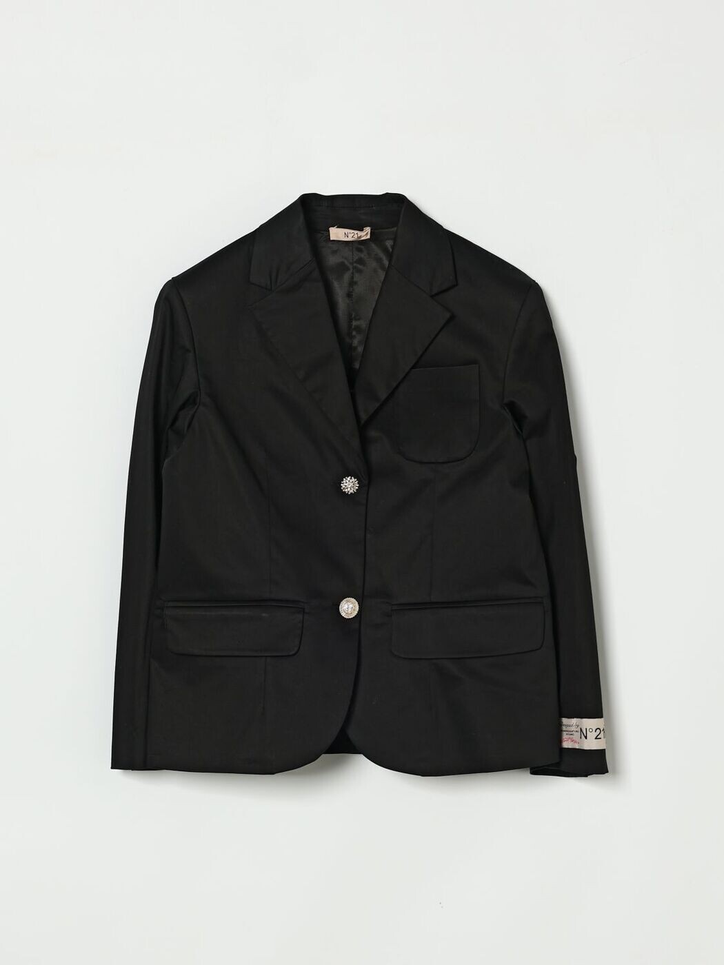 ヌメロ ヴェントゥーノ N 21 バイカージャケット 上衣 ガールズ 黒いこと Biker jackets N2109DN0466 関税 貨物輸送無料 2026SS gi