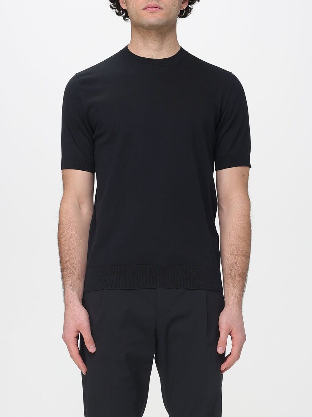 パオロペコラ PAOLO PECORA プルオーバー 編み物御召しもの メンズ Knitwear A009F100 Black 1 関税 貨物輸送無料 2026SS gi