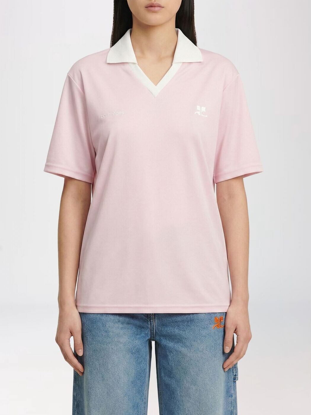 クレージュ COURREGES スポーツシャツ レディース さくら色 Polo 126JPO059JS0195 関税 貨物輸送無料 2026SS gi
