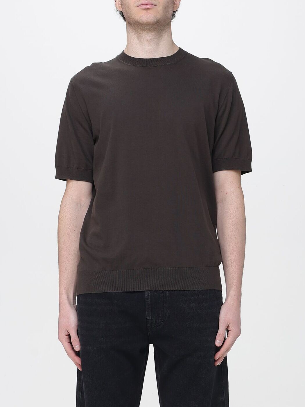パオロペコラ PAOLO PECORA プルオーバー 編み物御召しもの メンズ 赤銅色 Knitwear A009F100 Brown 関税 貨物輸送無料 2026SS gi
