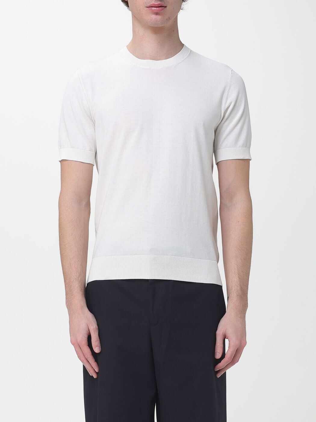 パオロペコラ PAOLO PECORA プルオーバー 編み物御召しもの メンズ Knitwear A009F100 Yellow Cream 関税 貨物輸送無料 2026SS gi