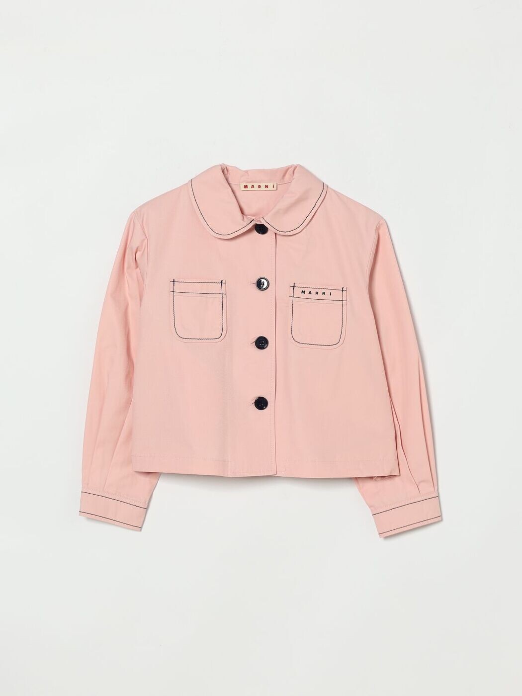 マルニ MARNI バイカージャケット 上衣 ガールズ サクラ色 Biker jackets M01730M00UV 関税 貨物輸送無料 2026SS gi