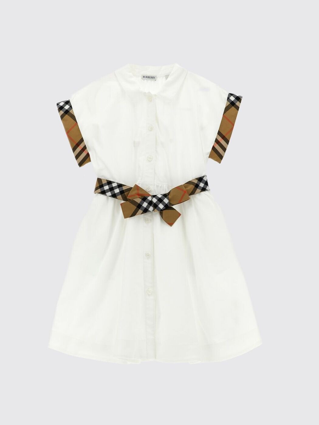 バーバリー BURBERRY ロング御召しもの 御召しもの ガールズ 白いこと Long dresses 8117162 ~ 関税 貨物輸送無料 2026SS gi