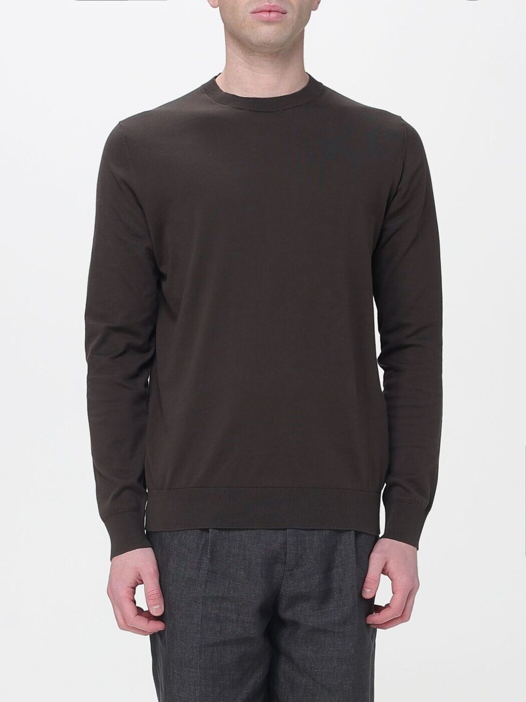 パオロペコラ PAOLO PECORA プルオーバー 編み物御召しもの メンズ 赤銅色 Knitwear A001F100 Brown 関税 貨物輸送無料 2026SS gi
