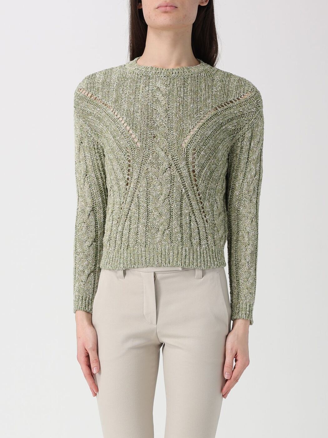 マックスマーラ ステュディオ MAX MARA STUDIO スウェーター 編み物御召しもの レディース 緑であること Knitwear 2616361111600 関税 貨物輸送無料 2026SS gi