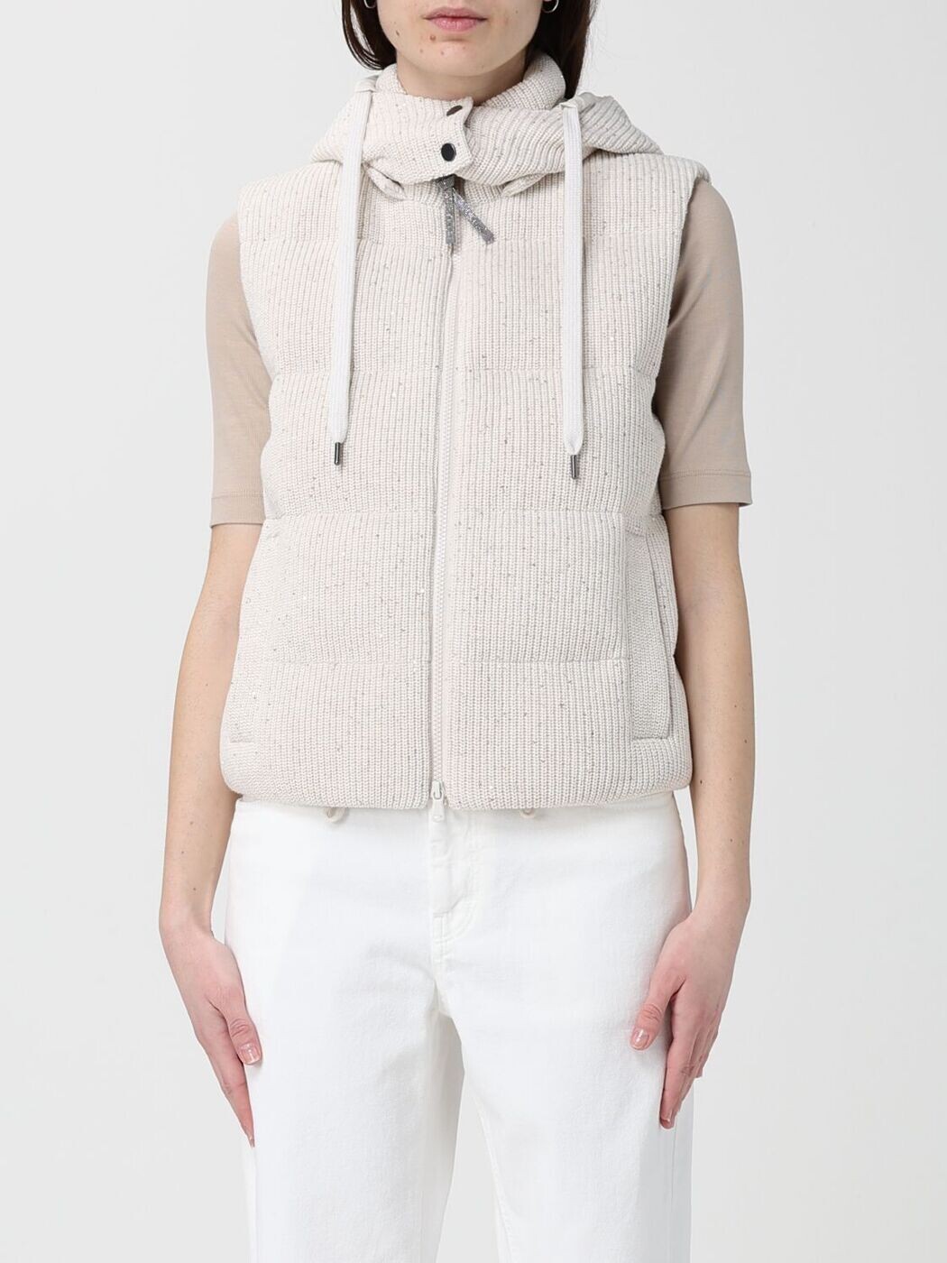 ブルネロクチネリ BRUNELLO CUCINELLI トレンチコート 厚地の外套 レディース ベージュ Coats and trench coats M0DVT2142 関税 貨物輸送無料 2026SS gi