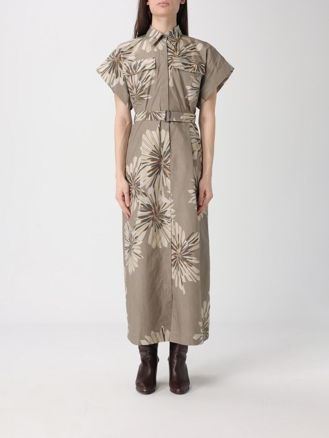 ブルネロクチネリ BRUNELLO CUCINELLI 衣装 お召しもの レディース 緑であること Dresses MQ197A5475 関税 貨物輸送無料 2026SS gi