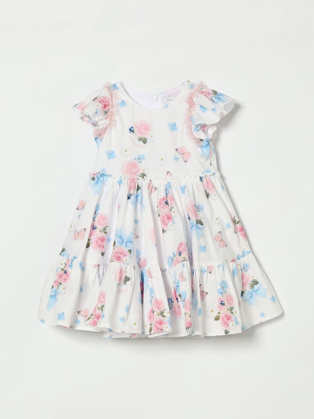 モナリザ MONNALISA ロング御召しもの 御召しもの ガールズ 白いこと Long dresses 31G9047656 関税 貨物輸送無料 2026SS gi