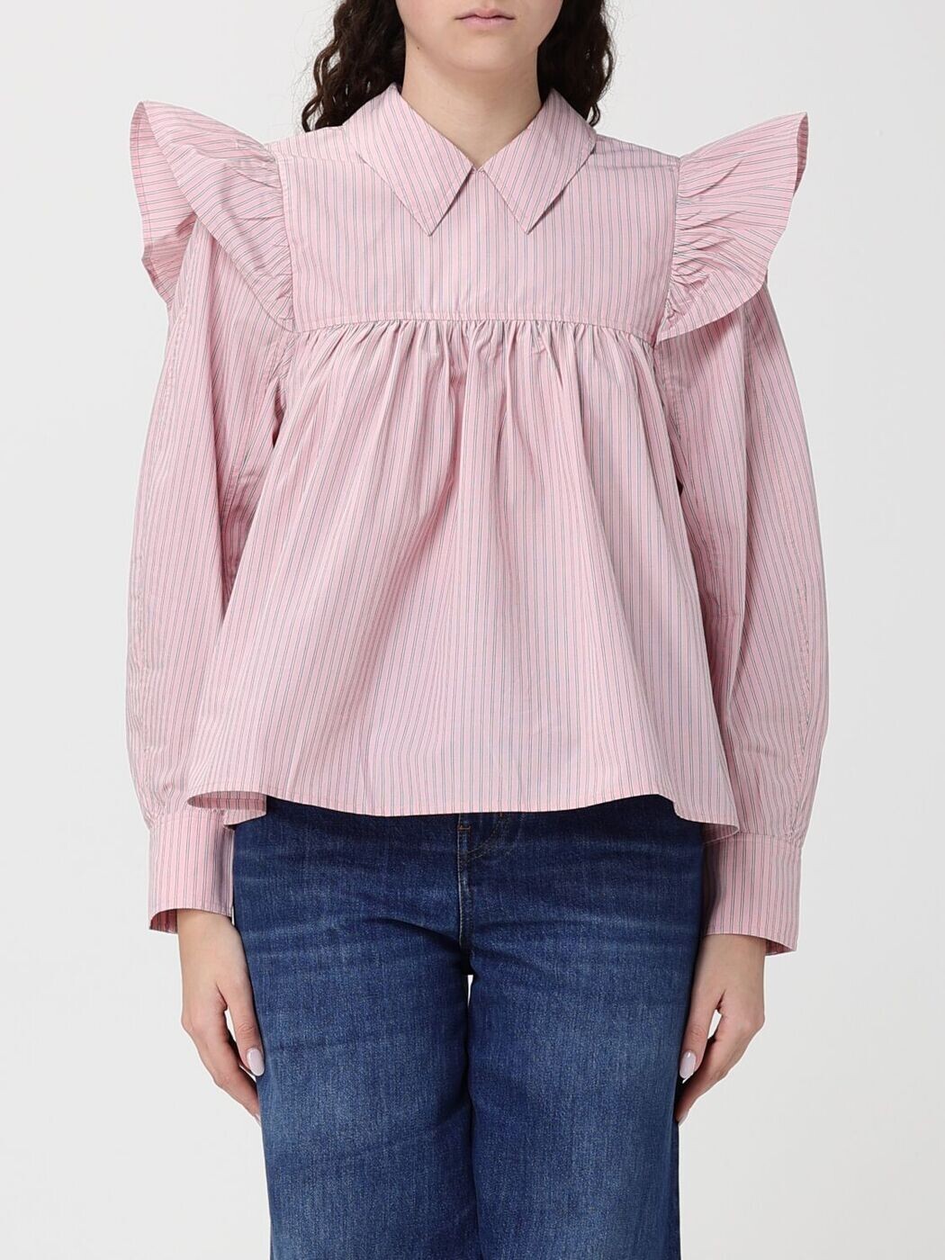 ガニー GANNI シャツ レディース ピンク Shirts A1040084 Pink 関税 送料無料 2026SS gi|BRANDSHOP「il Tesoro」