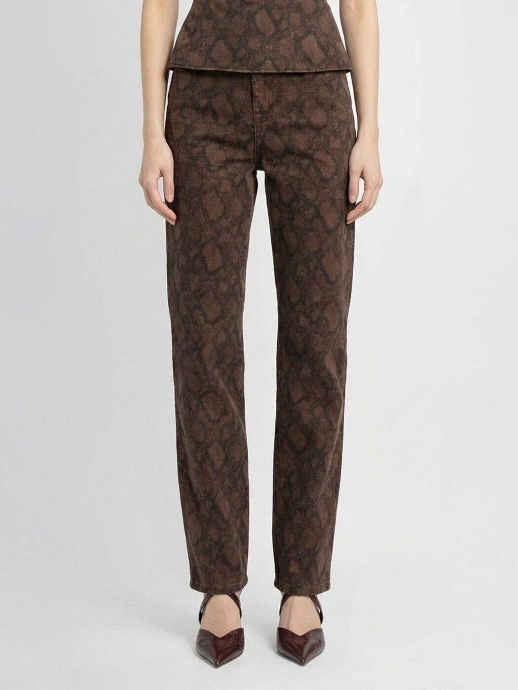 ロテート ROTATE デニム レディース ブラウン Jeans 115000 Brown 関税 送料無料 2026SS gi|BRANDSHOP「il Tesoro」
