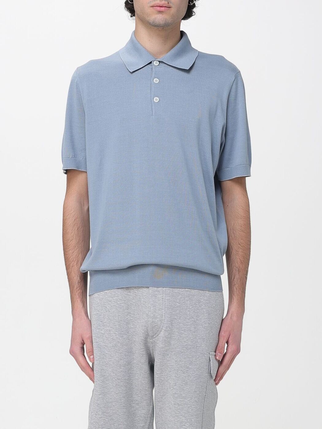 ブルネロ クチネリ BRUNELLO CUCINELLI スポーツシャツ メンズ 青碧 Polo shirts MB4229083T 関税 貨物輸送無料 2026SS gi