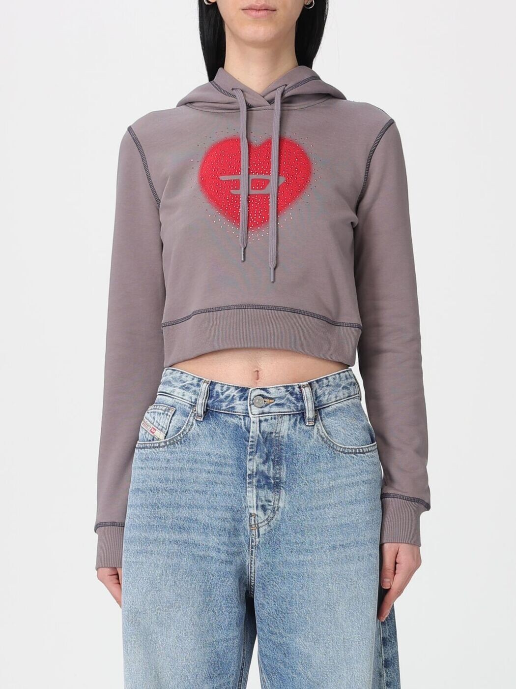 ディーゼル DIESEL 調教師 レディース 薄墨色 Sweatshirts A219520NSEX 関税 貨物輸送無料 2026SS gi