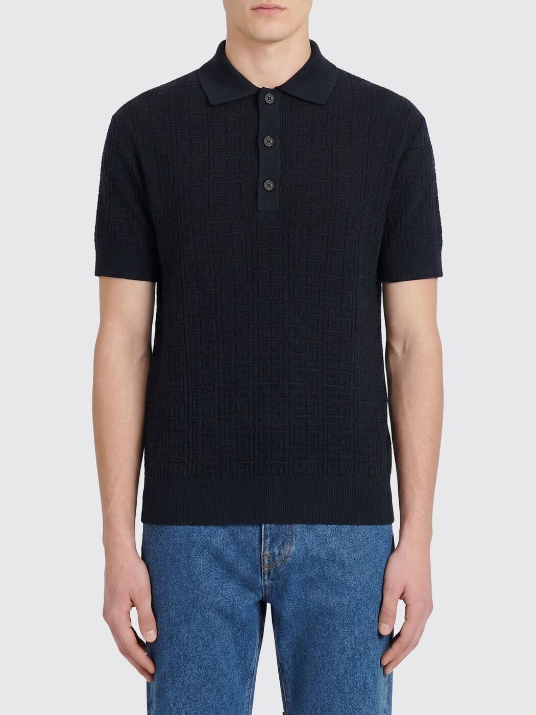 バルマン BALMAIN ポロシャツ メンズ ブルー Polo shirts GH1GB044KI03 Blue 関税 送料無料 2026SS gi｜BRANDSHOP「il Tesoro」