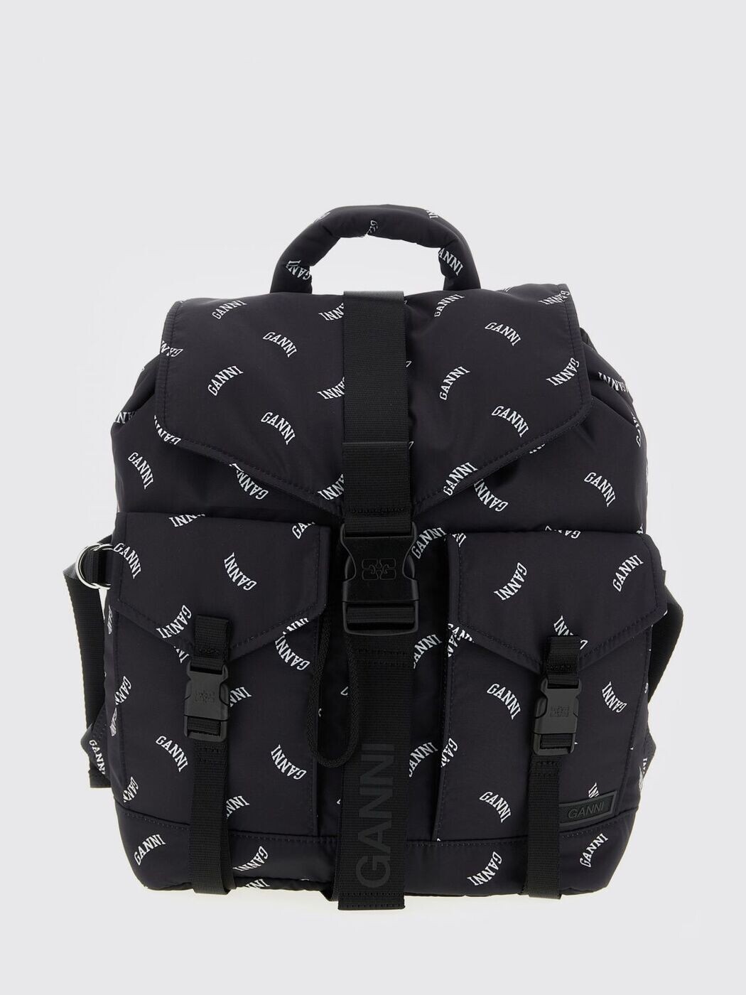 ガニー GANNI 背嚢 うしろ側容器に並べる レディース 黒いこと Backpacks and bum bags B2010022 関税 貨物輸送無料 2026SS gi