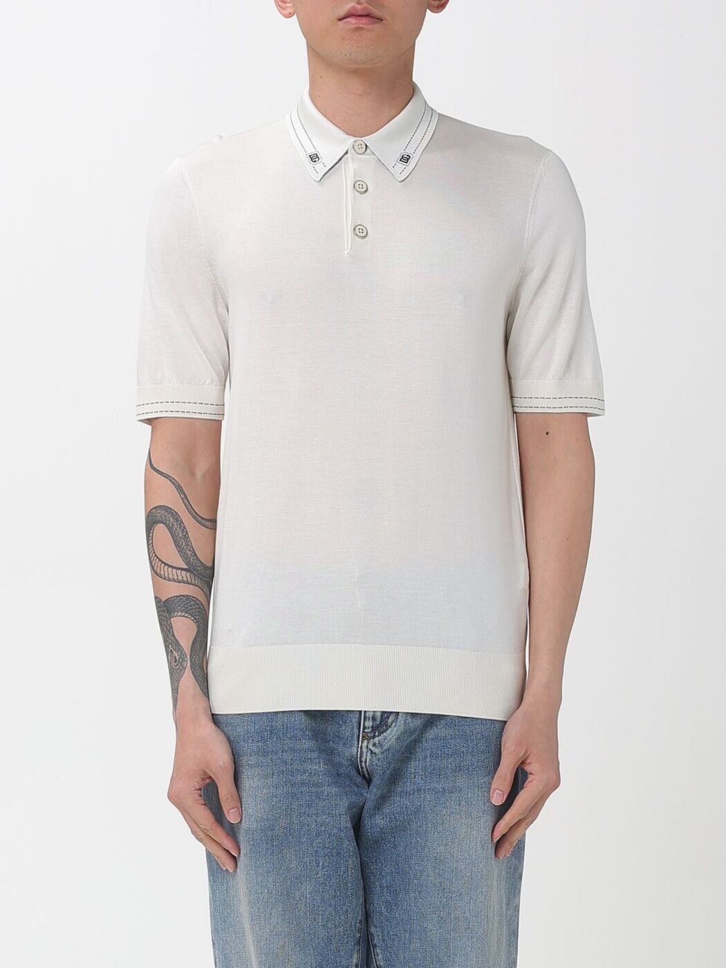 ドルチェ\u0026ガッバーナ DOLCE\u0026GABBANA スポーツシャツ メンズ 白いこと Polo shirts GXZ02TJBSOI 関税 貨物輸送無料 2026SS gi