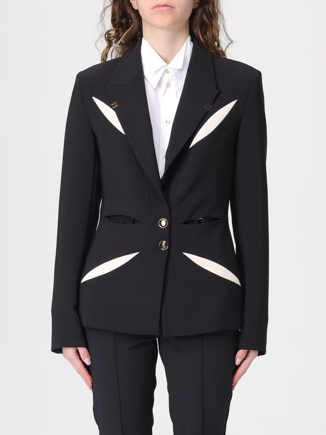 エリザベッタ フランキ ELISABETTA FRANCHI 背広上衣 背広 上衣 レディース 黒いこと Suit Jackets GI19861E2 関税 貨物輸送無料 2026SS gi