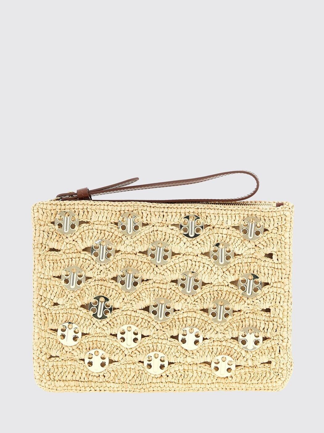 ラバンヌ RABANNE クラッチペダル御徒面子 レディース ベージュ Clutch and wristlets bags 25ESS0509NAT047 関税 貨物輸送無料 2026SS gi