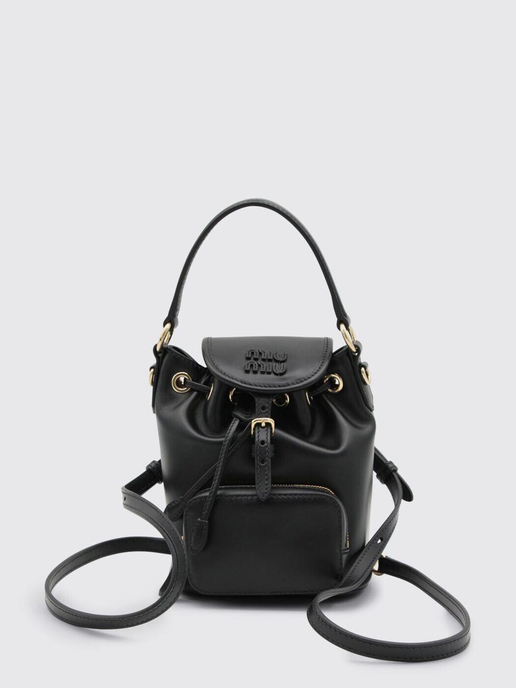 ミュウ ミュウ MIU MIU 背嚢 うしろ側容器に並べる レディース 黒いこと Backpacks and bum bags 5BZ045VOOM2CRW 関税 貨物輸送無料 2026SS gi