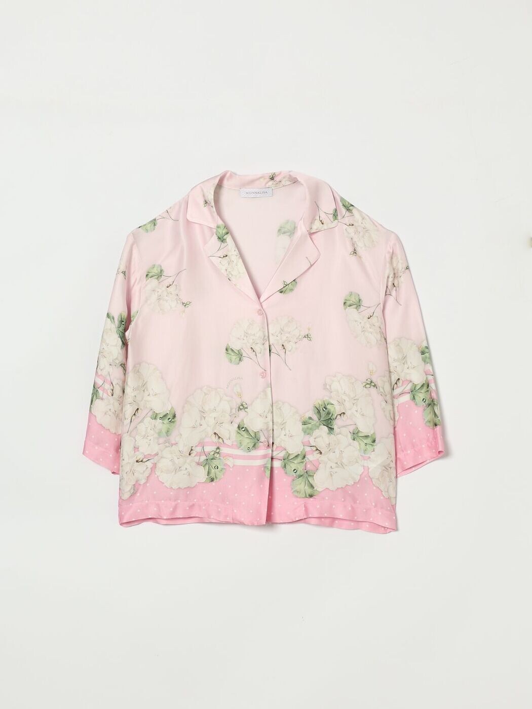 モナリザ MONNALISA フォーマルシャツ プルオーバー ガールズ 白いこと Formal shirts 71G3027668 関税 貨物輸送無料 2026SS gi