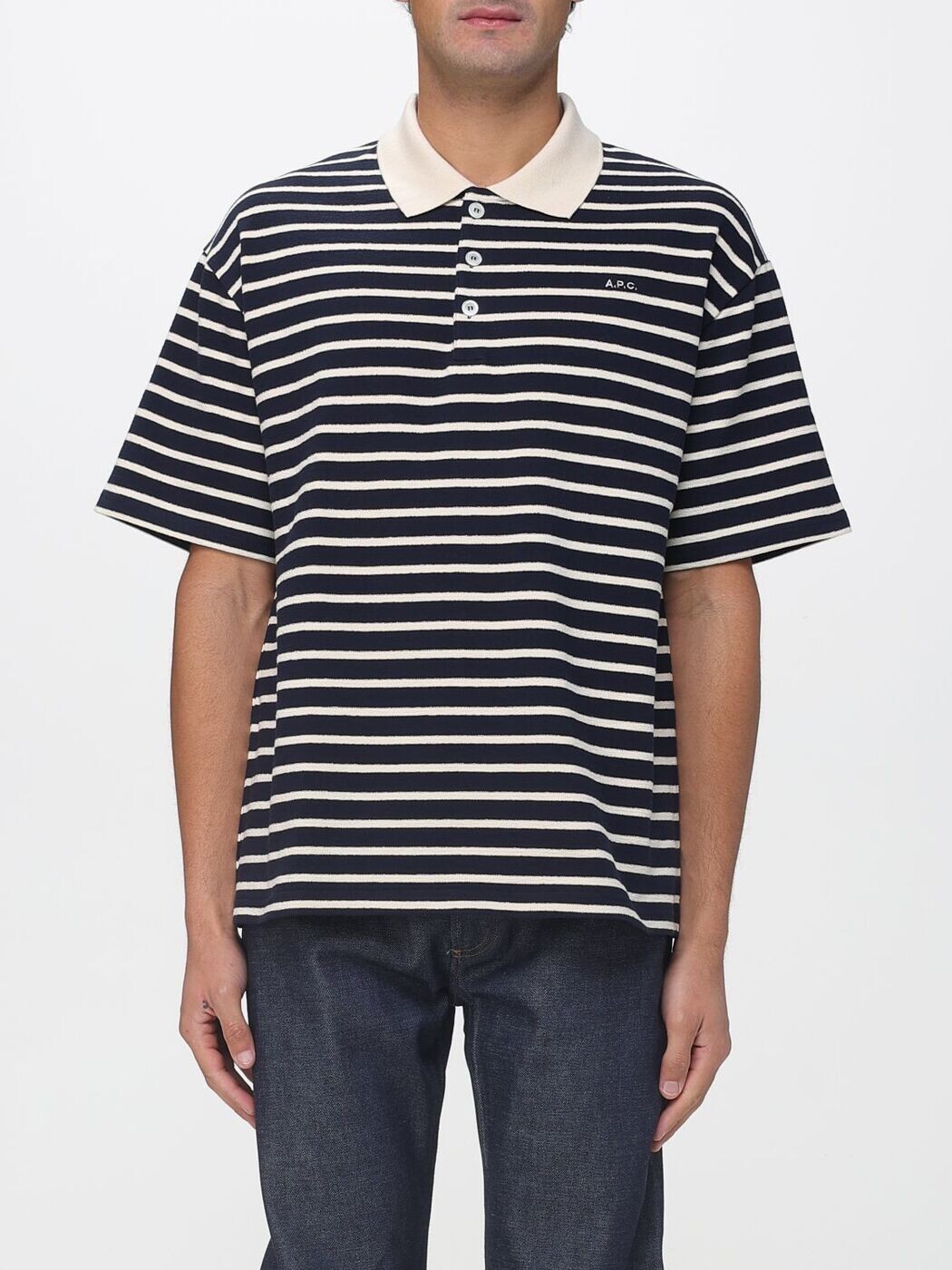 アーペーセー A.P.C. ポロシャツ メンズ ブルー Polo shirts COHLTH26538 Blue 関税 送料無料 2026SS gi｜BRANDSHOP「il Tesoro」