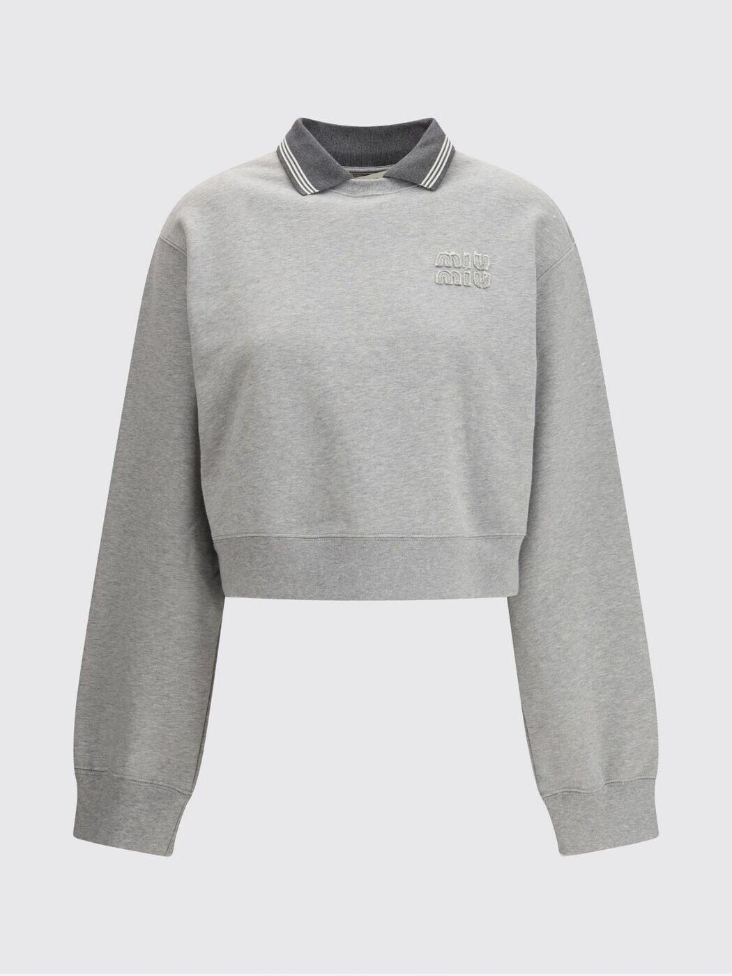 ミュウ ミュウ MIU MIU 調教師 レディース 薄墨色 Sweatshirts MJLA1518ZX 関税 貨物輸送無料 2026SS gi