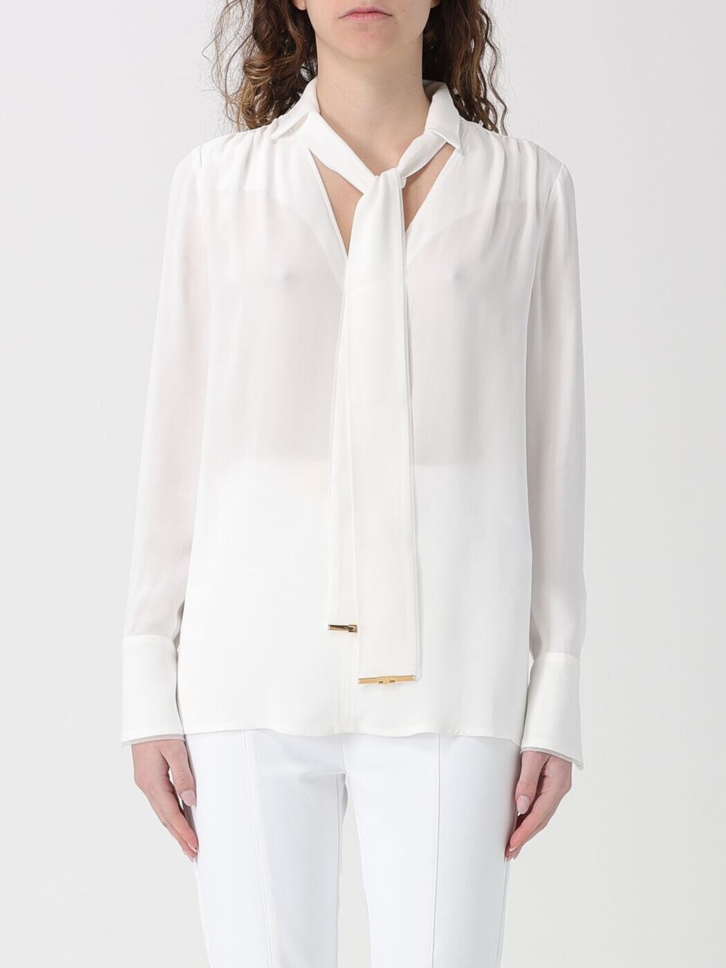 エリザベッタ フランキ ELISABETTA FRANCHI Tシャツ トップス レディース ホワイト T-shirts and tops CA14661E2 White 関税 送料無料 2026SS gi｜BRANDSHOP「il Tesoro」