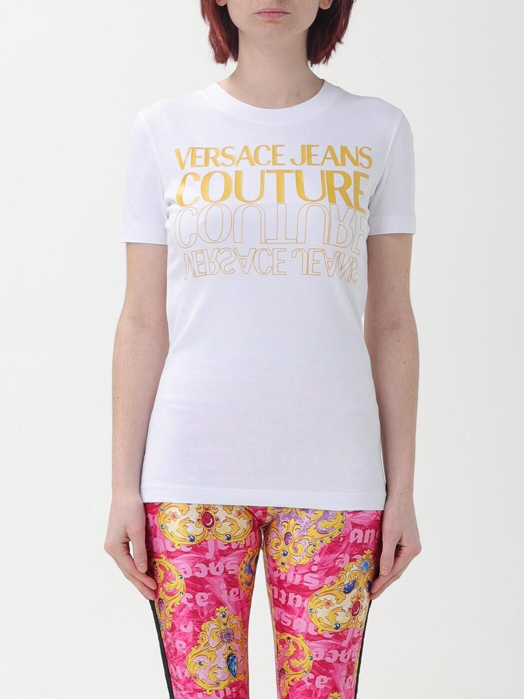 ヴェルサーチェ・ジーンズ・クチュール VERSACE JEANS COUTURE ポロシャツ Tシャツ レディース ホワイト T-shirts and polo shirts 76HAHC00CJ02C White 関税 送料無料 2024SS gi｜BRANDSHOP「il Tesoro」 27,406円