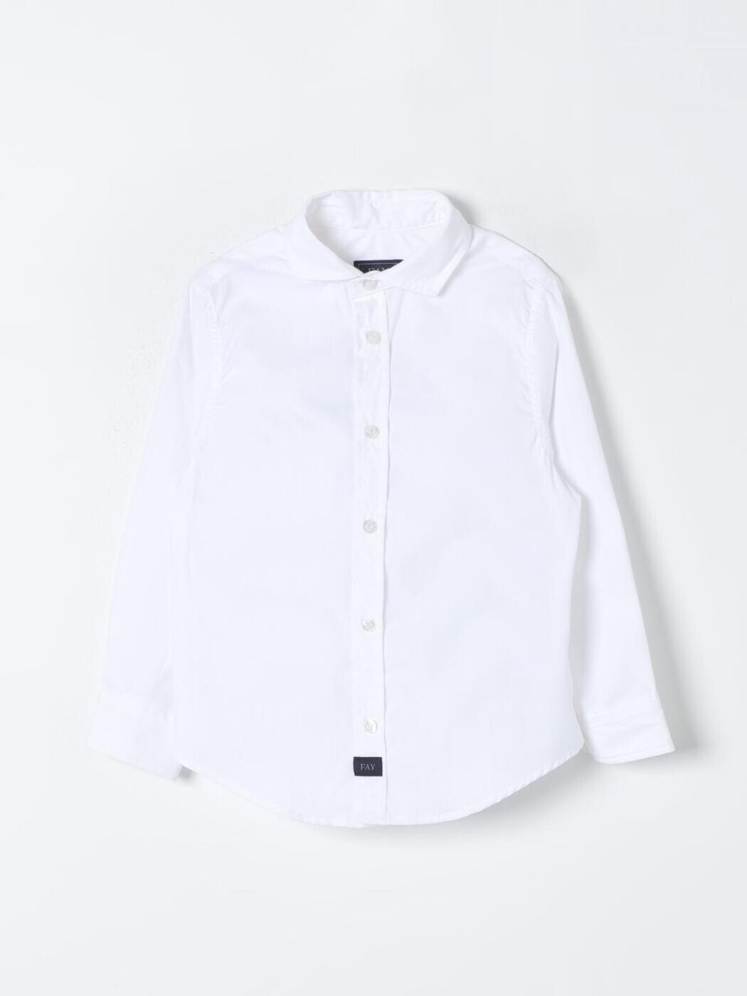 フェイジュニア FAY JUNIOR プルオーバー ボーイズ 白いこと Casual shirts FU5P40P0013 関税 貨物輸送無料 2024SS gi