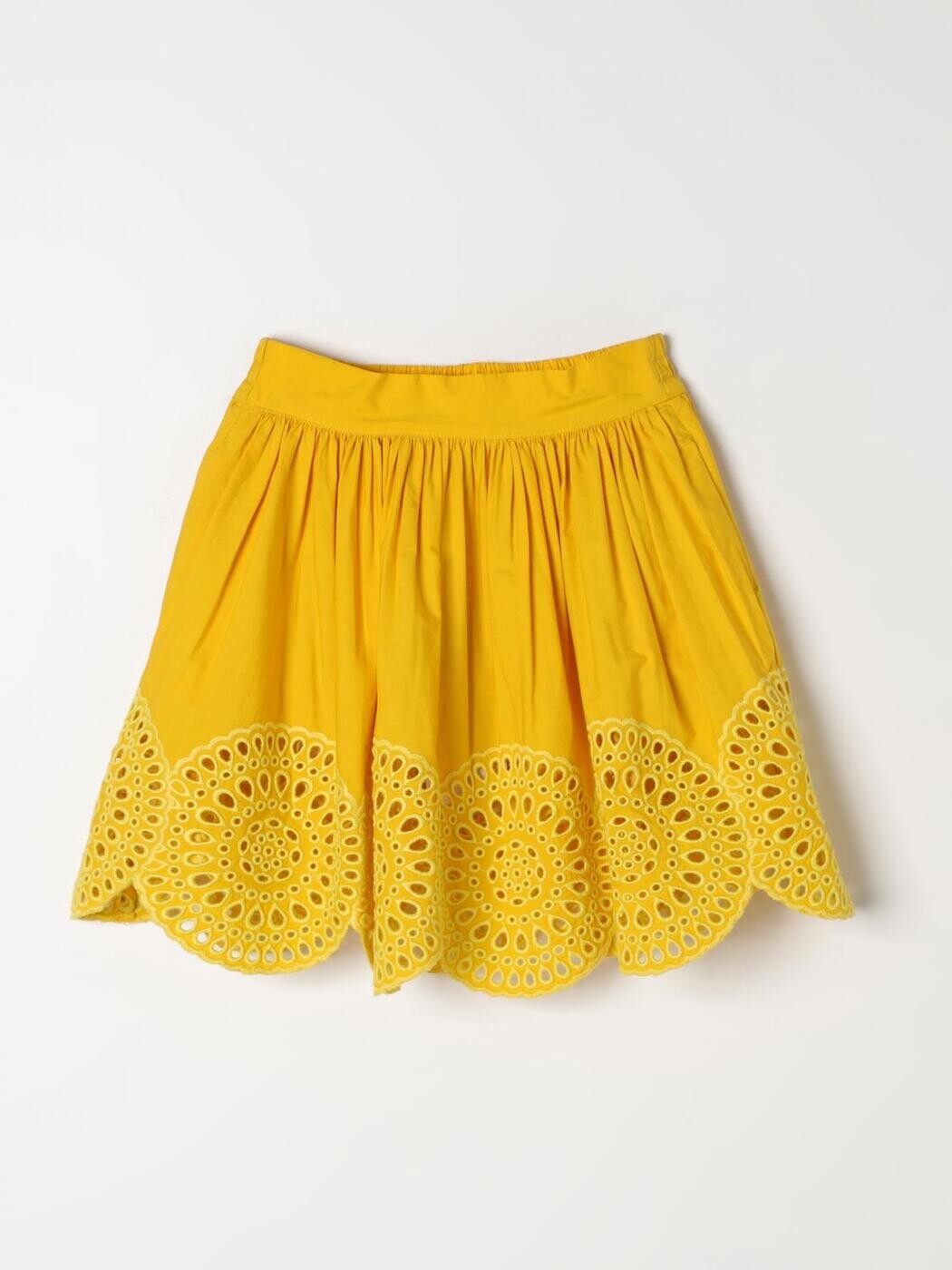 ステラマッカートニー STELLA MCCARTNEY ミニ御徒面子 スコート ガールズ 黄色 Mini-skirts TU7A71Z1594 関税 貨物輸送無料 2024SS gi