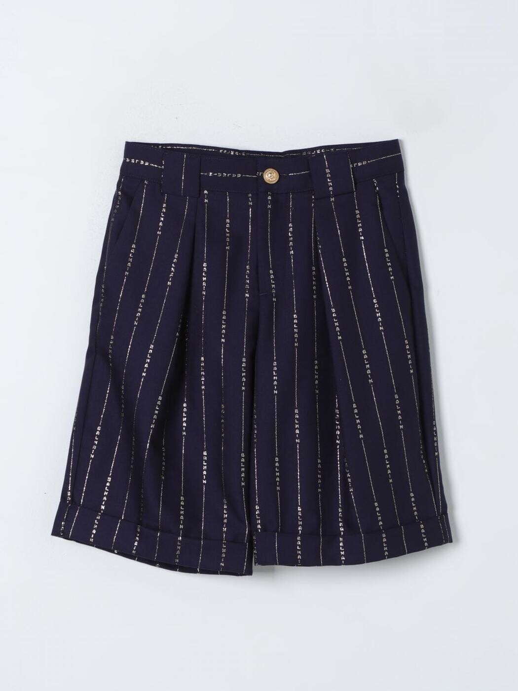 バルマン BALMAIN 遊撃手ズボン下 ズボン下 さる股引き ガールズ 青碧 Shorts BU6R69I0195 関税 貨物輸送無料 2025AW gi