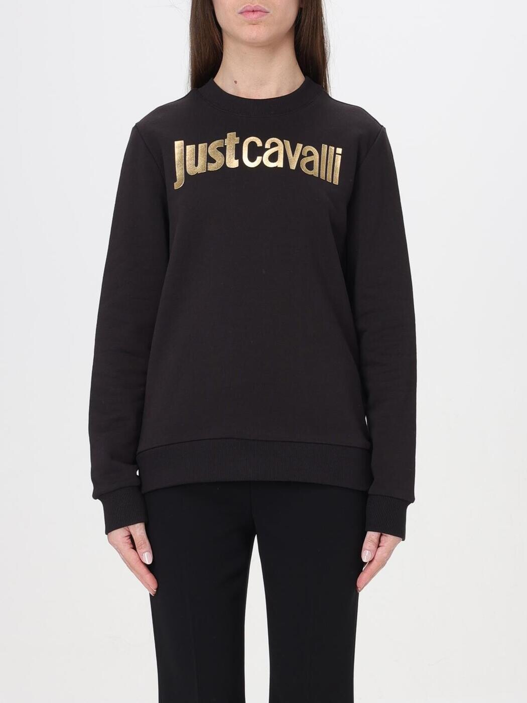 ジャスト カヴァリ JUST CAVALLI 調教師 レディース 黒いこと Sweatshirts 76PAIG11CF300 関税 貨物輸送無料 2024SS gi