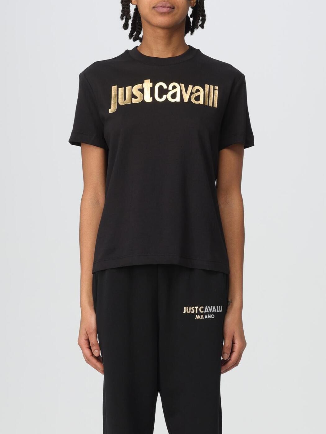 ジャスト カヴァリ JUST CAVALLI ポロシャツ Tシャツ レディース ブラック T-shirts and polo shirts 76PAHG11CJ300 Black 関税 送料無料 2024SS gi｜BRANDSHOP「il Tesoro」