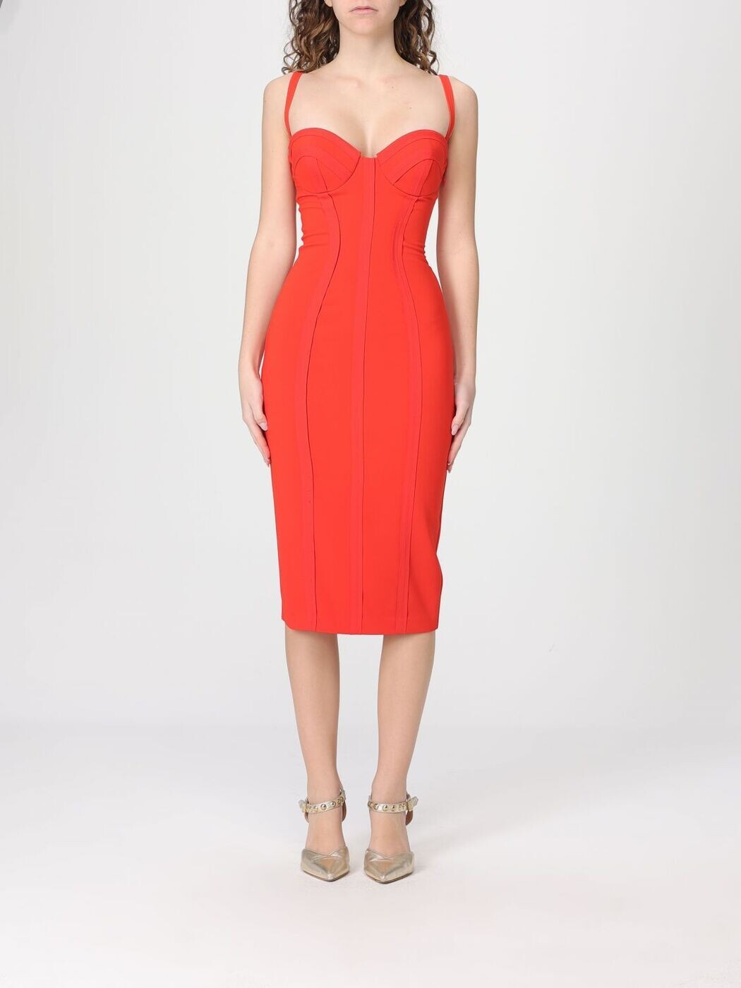 エリザベッタ フランキ ELISABETTA FRANCHI ワンピース ドレス レディース オレンジ Dresses AB91861E2 Orange 関税 送料無料 2026SS gi｜BRANDSHOP「il Tesoro」