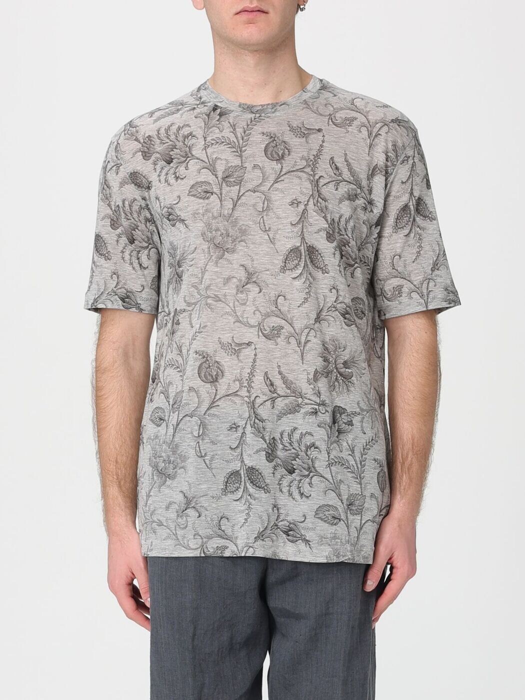 エトロ ETRO Tシャツ メンズ グレー T-shirts MRMA0002AKG34 Grey 関税 送料無料 2026SS gi｜BRANDSHOP「il Tesoro」