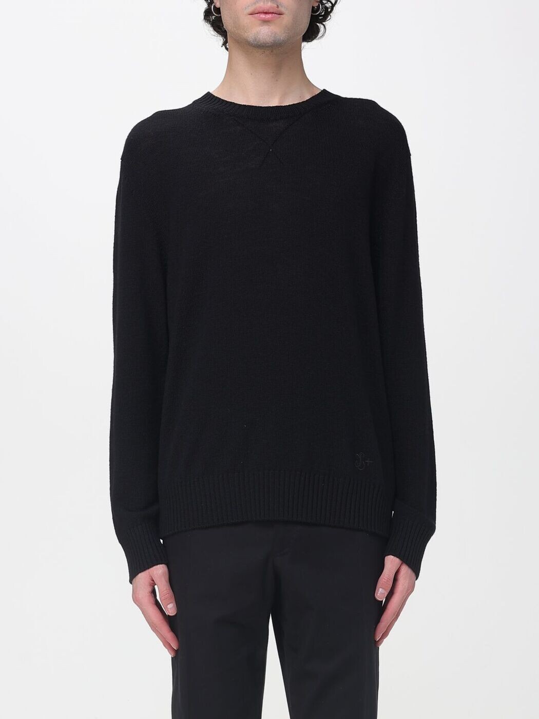 内鰓 サンダー JIL SANDER スウェーター 編み物お召しもの メンズ 黒いこと Knitwear J47GP0189J14772 関税 貨物輸送無料 2026SS gi
