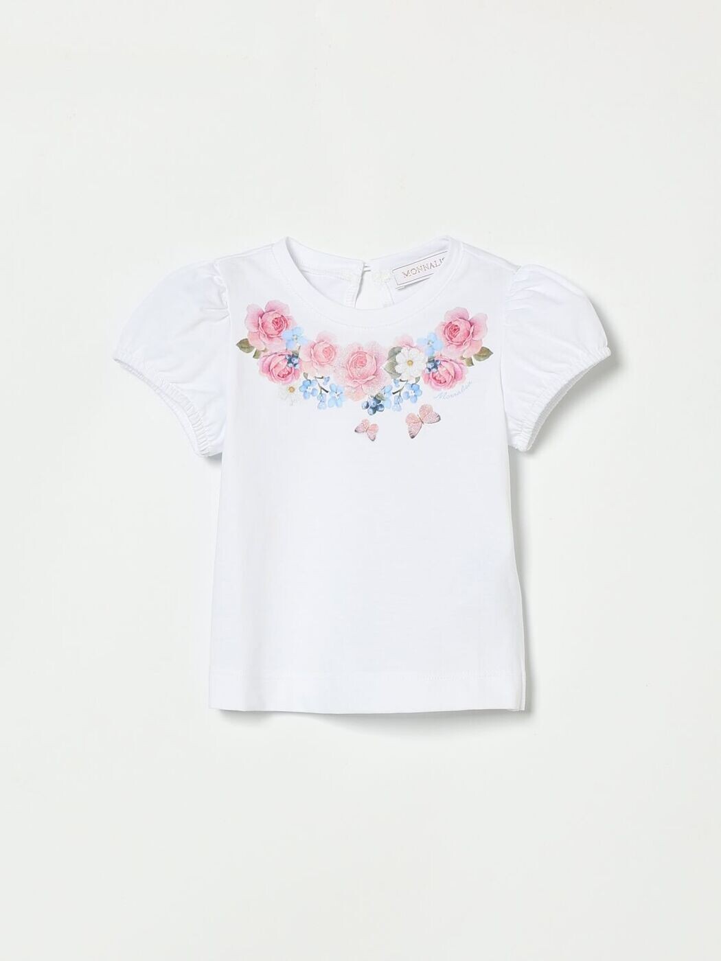 モナリザ MONNALISA Tシャツ トップス ベビーユニセックス ホワイト T-shirt 31G6007206 White 関税 送料無料 2026SS gi|BRANDSHOP「il Tesoro」
