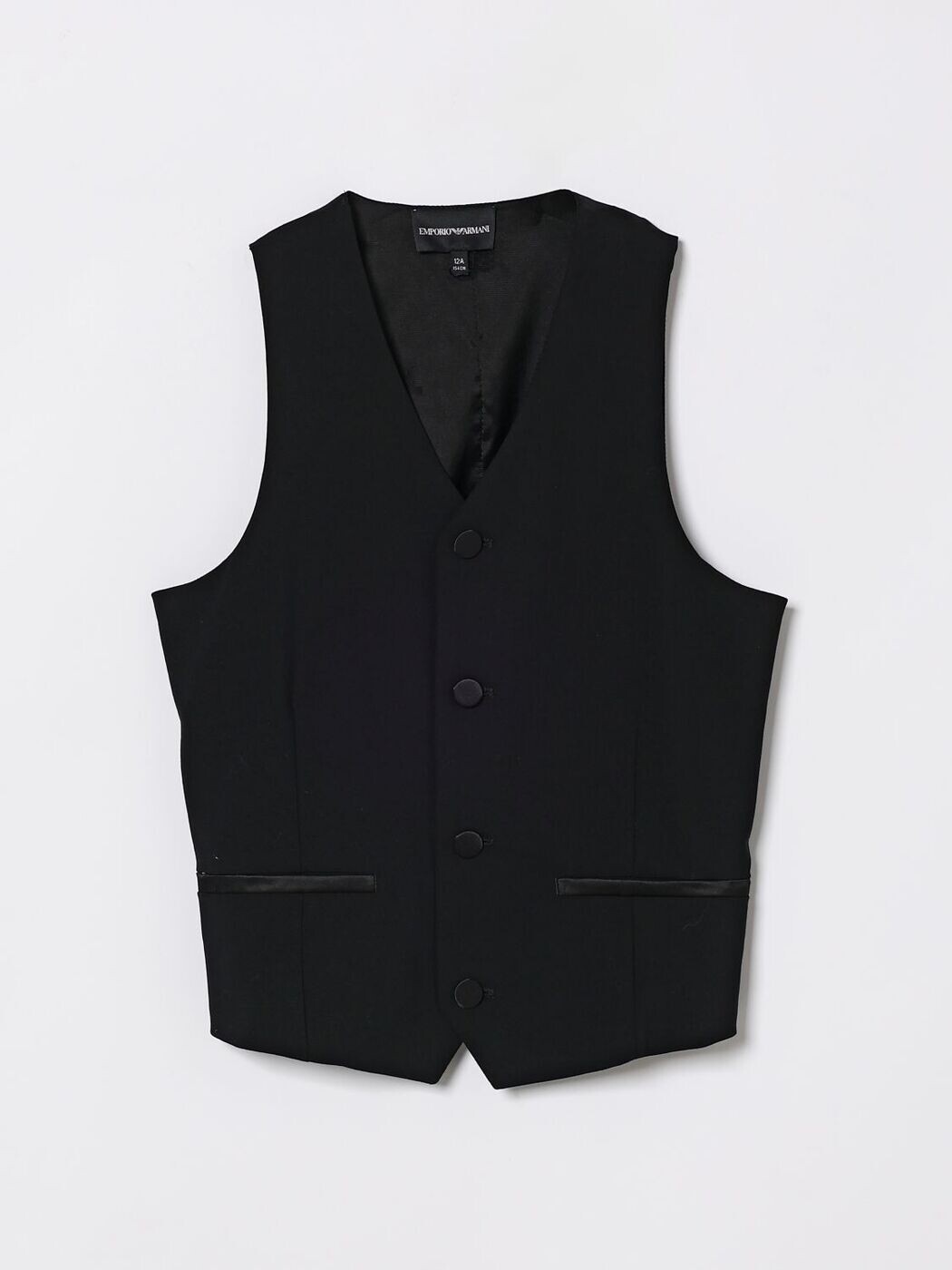 エンポリオ・アルマーニ EMPORIO ARMANI トレンチコート 厚地の外套 ガールズ 黒いこと Trench coats 6H4GJD4N3FZ 関税 貨物輸送無料 2026SS gi